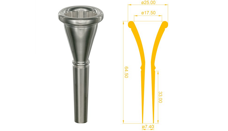 Cecilio Standard French Horn Mouthpiece