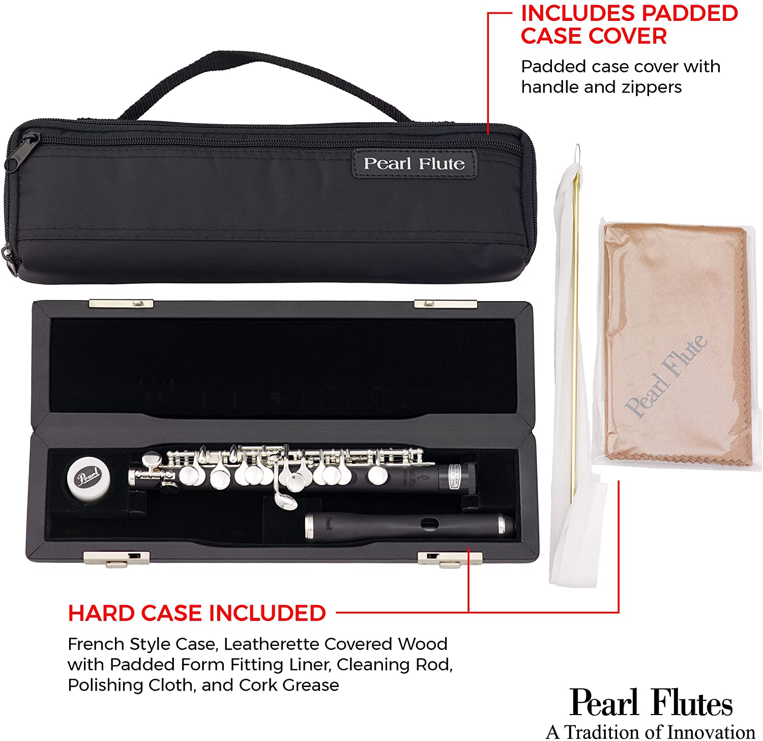 Pearl PFP105E Piccolo Flute