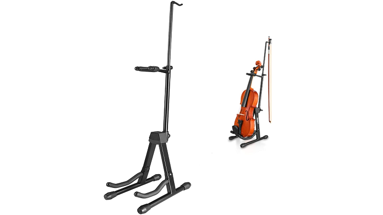 Eastar Violin Stand with Bow Holder