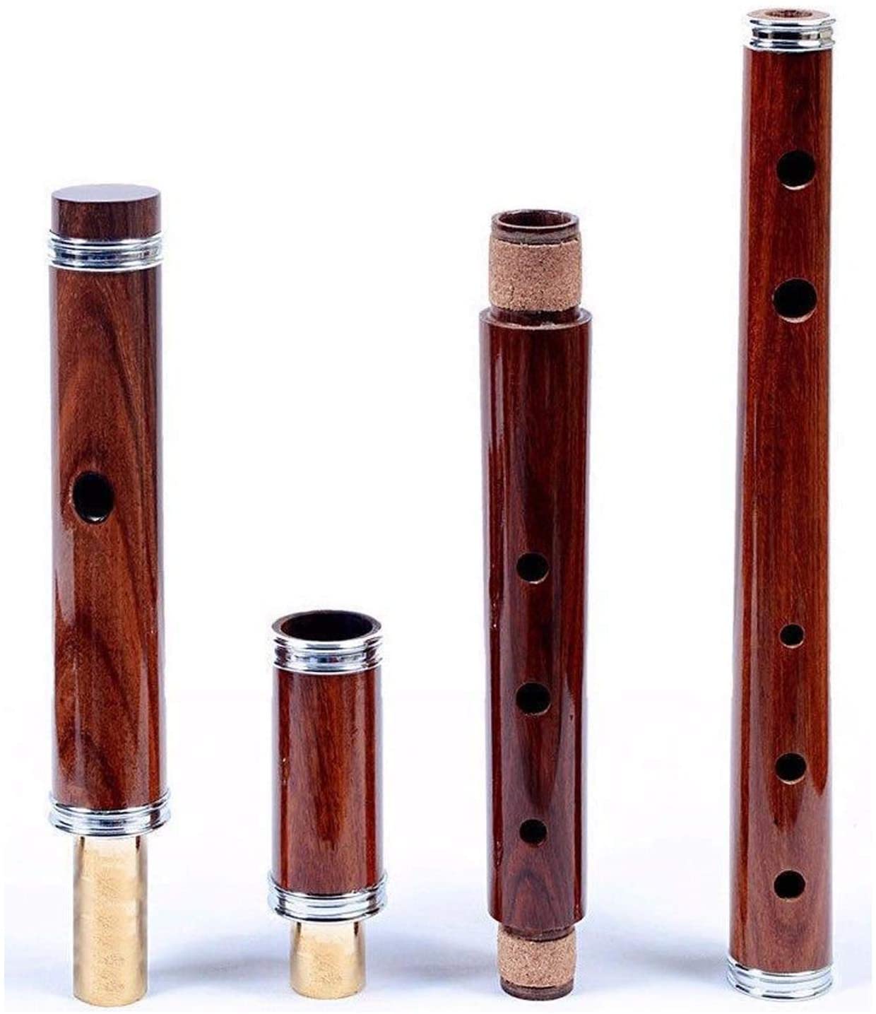 Traditional Irish Wooden"D" Flute with Hard Wood Case - Rosewood 3-Part 23"
