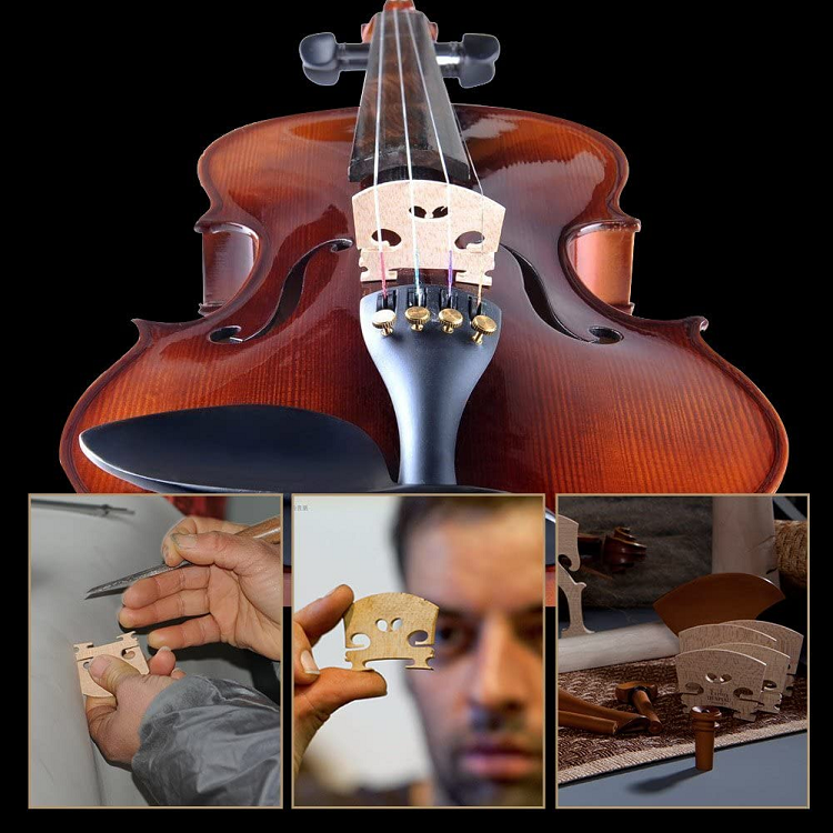 ADM 1/4 Solid Wood Student Violin Starter Kit